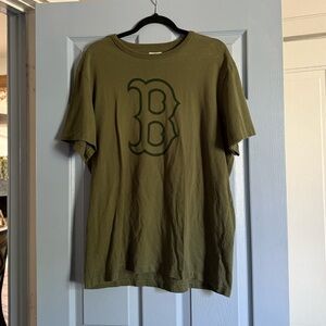 Olive Green Boston Red Sox t shirt